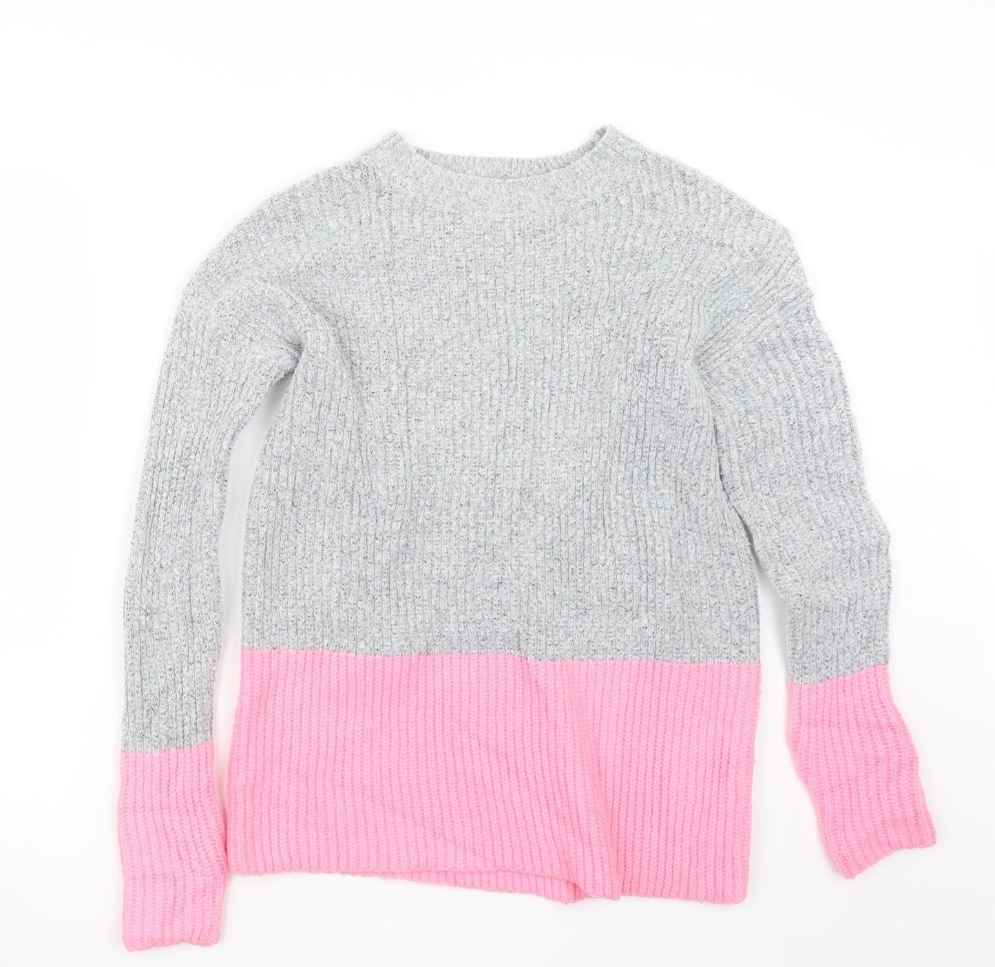 Primark Womens Grey  Knit Pullover Jumper Size 6