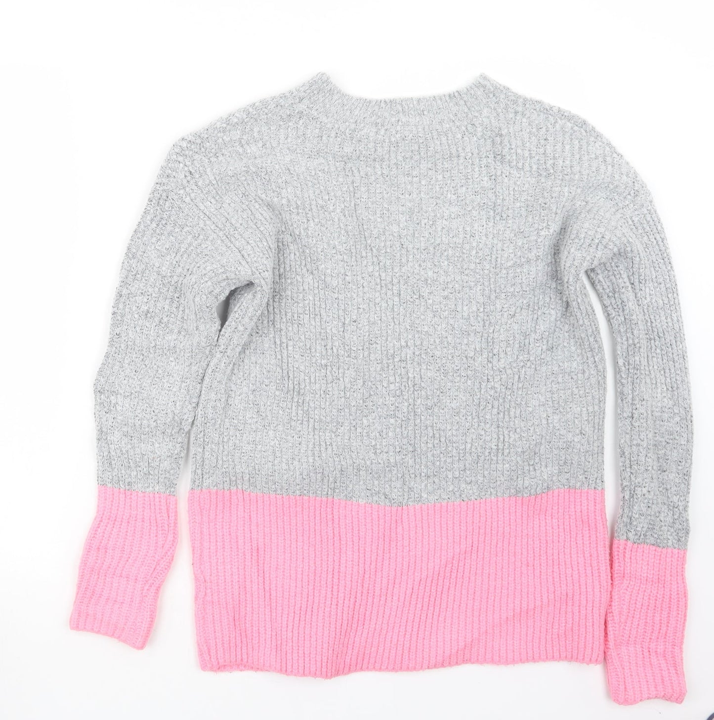 Primark Womens Grey  Knit Pullover Jumper Size 6