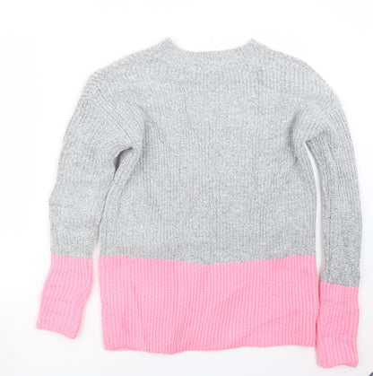Primark Womens Grey  Knit Pullover Jumper Size 6