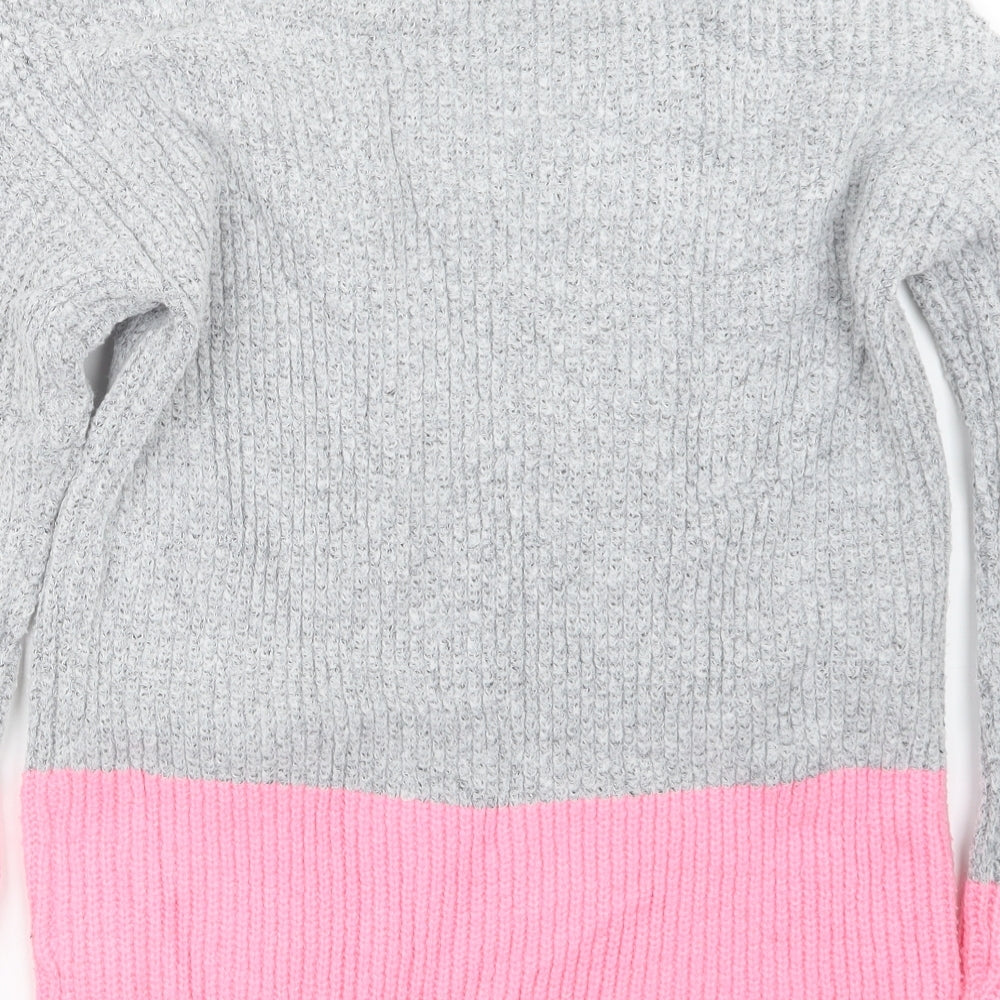 Primark Womens Grey  Knit Pullover Jumper Size 6