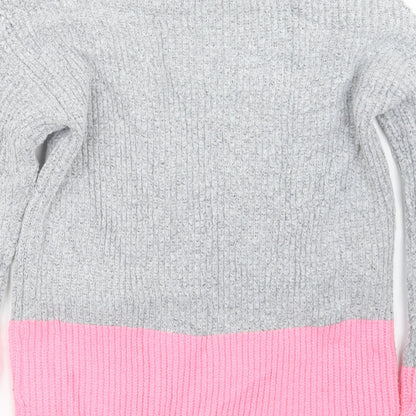 Primark Womens Grey  Knit Pullover Jumper Size 6