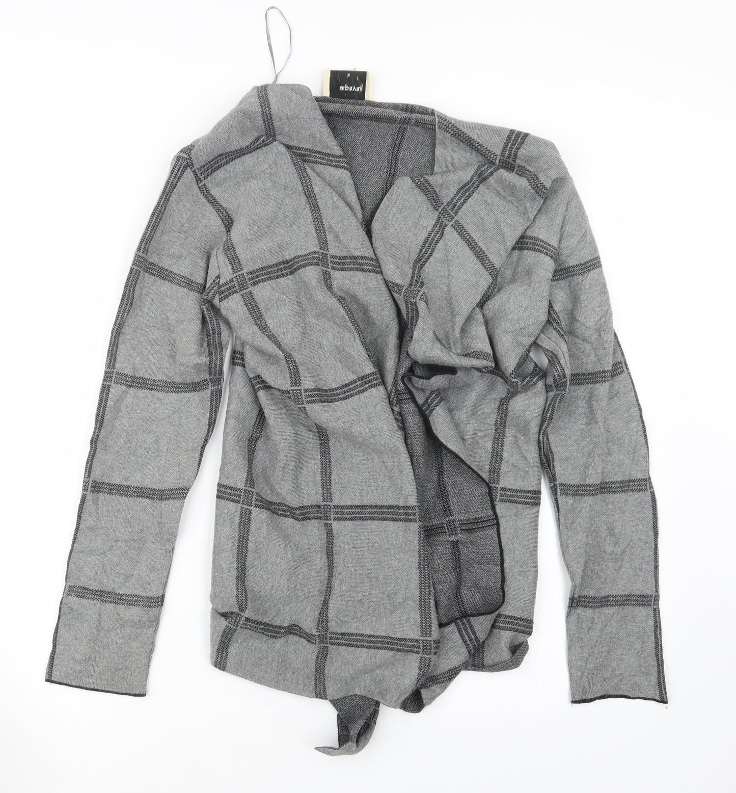 Womens UK Size M Papaya Grey Cardigan Jumper