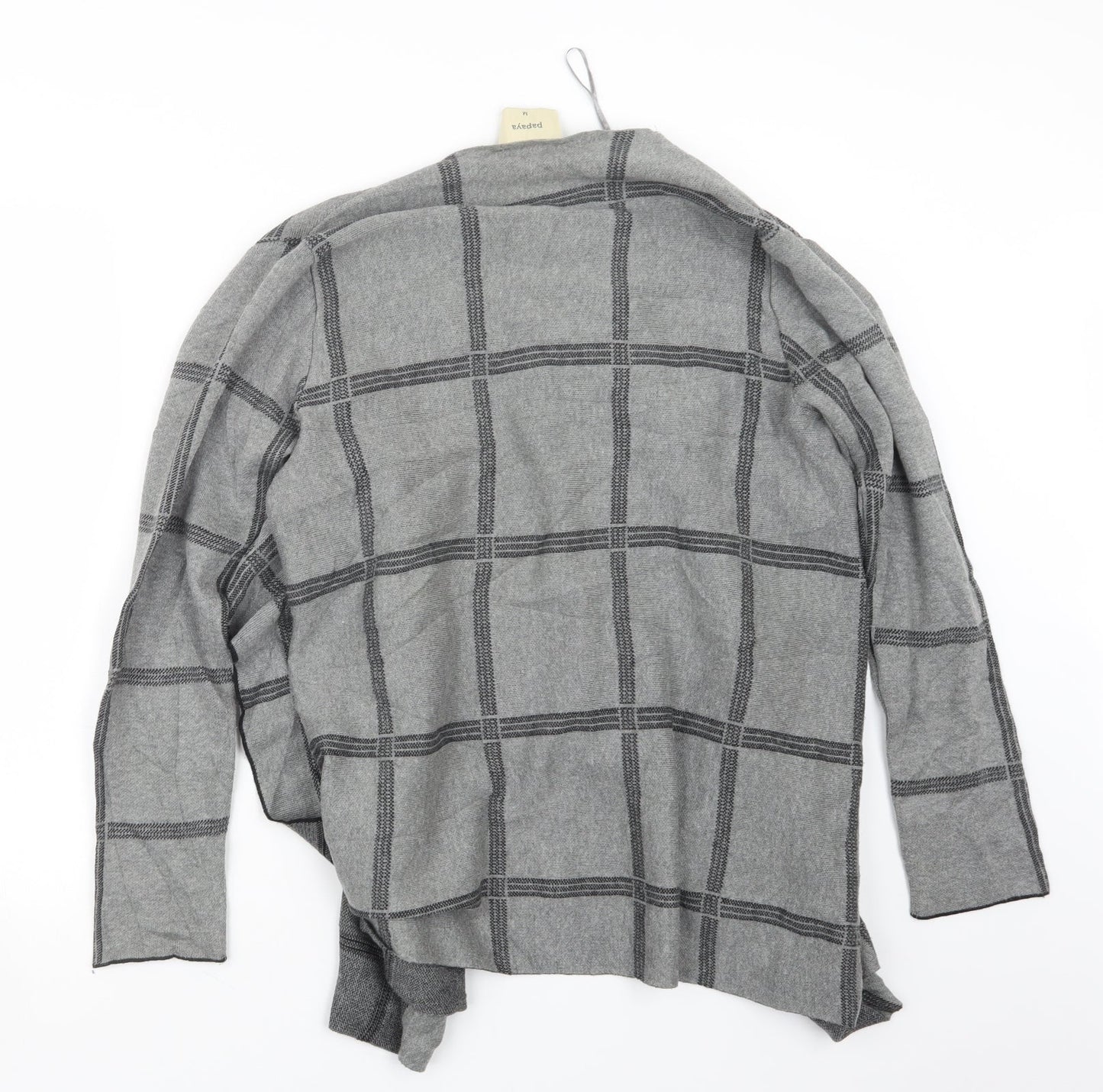 Womens UK Size M Papaya Grey Cardigan Jumper