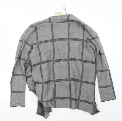 Womens UK Size M Papaya Grey Cardigan Jumper