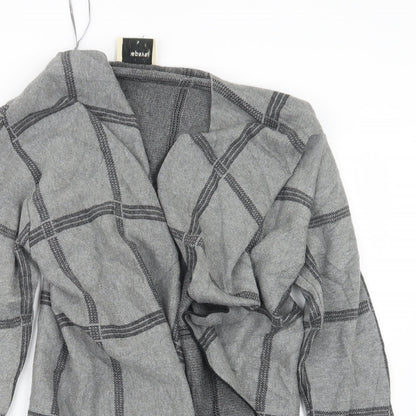 Womens UK Size M Papaya Grey Cardigan Jumper