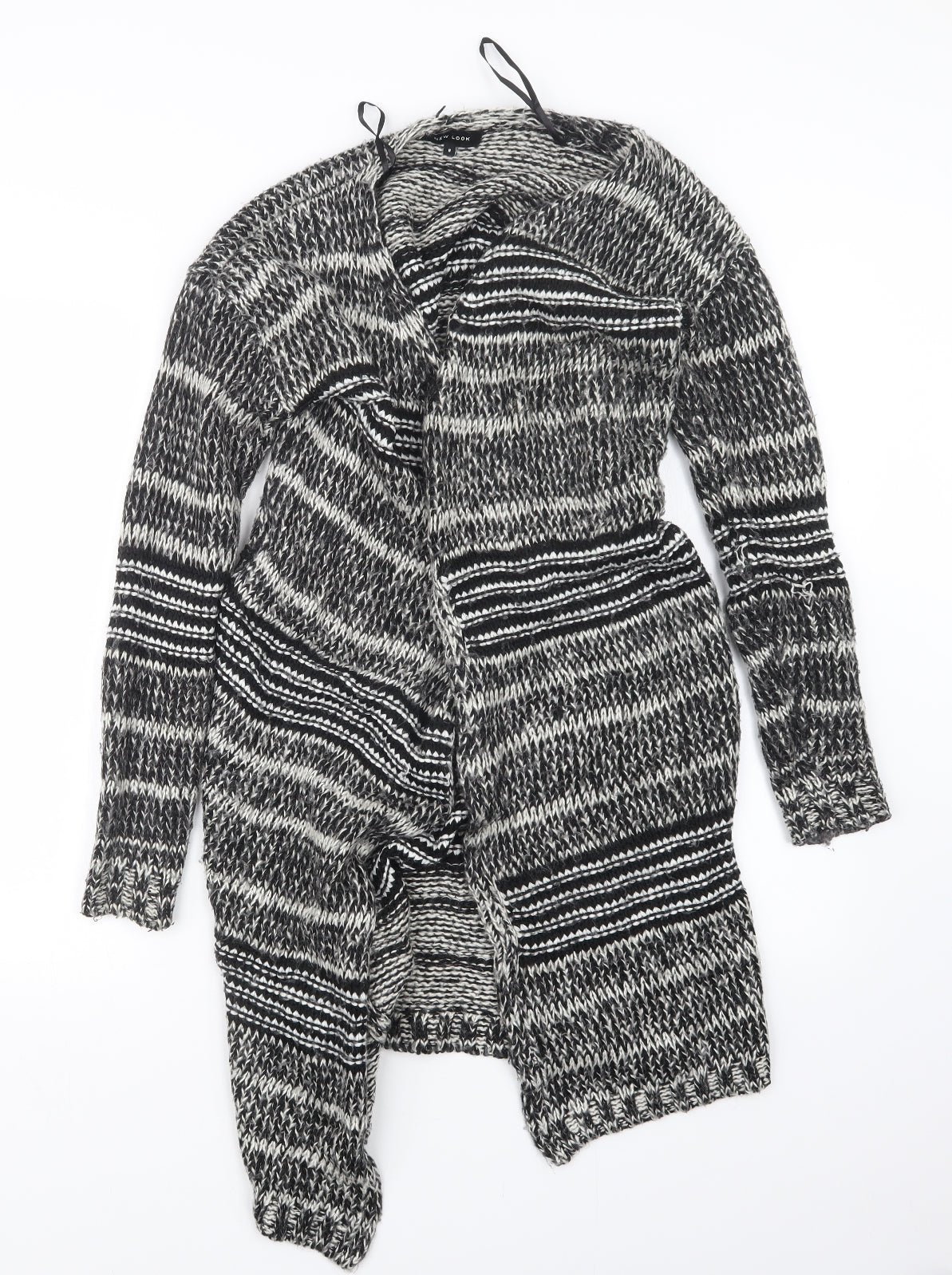 Womens UK Size 8 New Look Black Cardigan Jumper