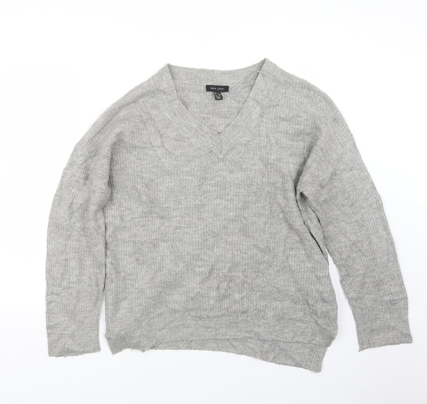 Womens UK Size S New Look Grey Pullover Jumper