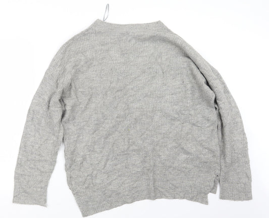 Womens UK Size S New Look Grey Pullover Jumper