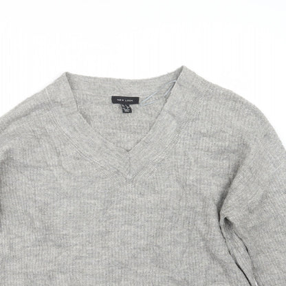 Womens UK Size S New Look Grey Pullover Jumper