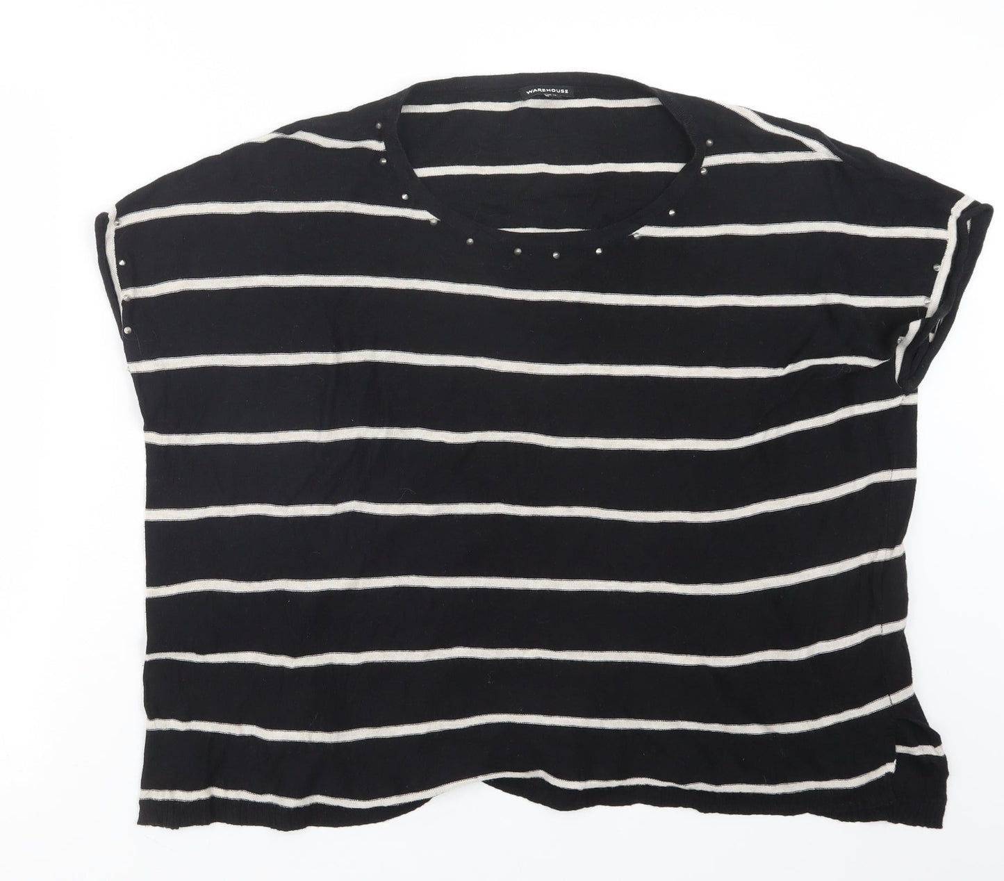 Womens UK Size 12 Warehouse Black Pullover Jumper