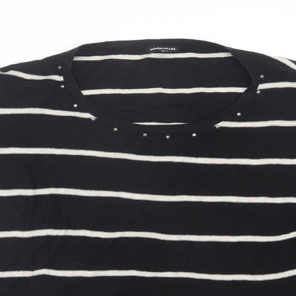 Womens UK Size 12 Warehouse Black Pullover Jumper