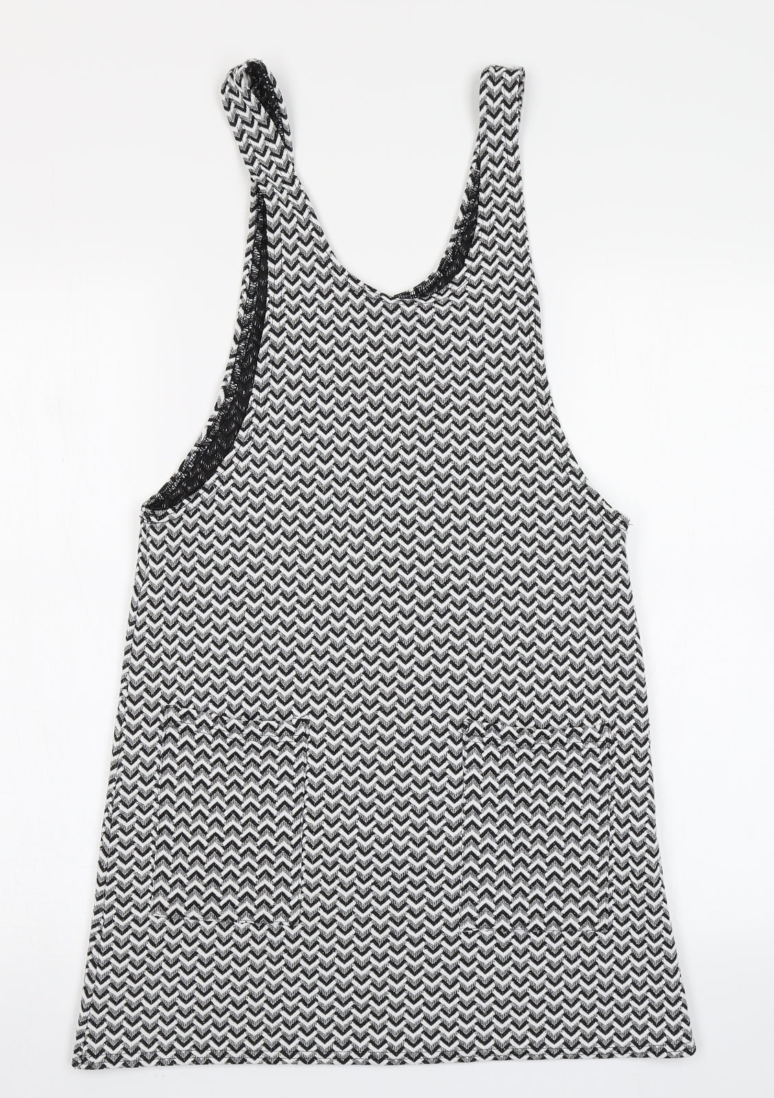 Atmosphere Womens Black Chevron  A-Line  Size 8