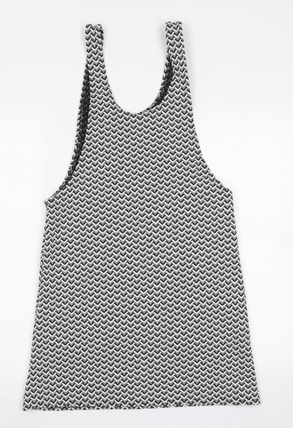 Atmosphere Womens Black Chevron  A-Line  Size 8