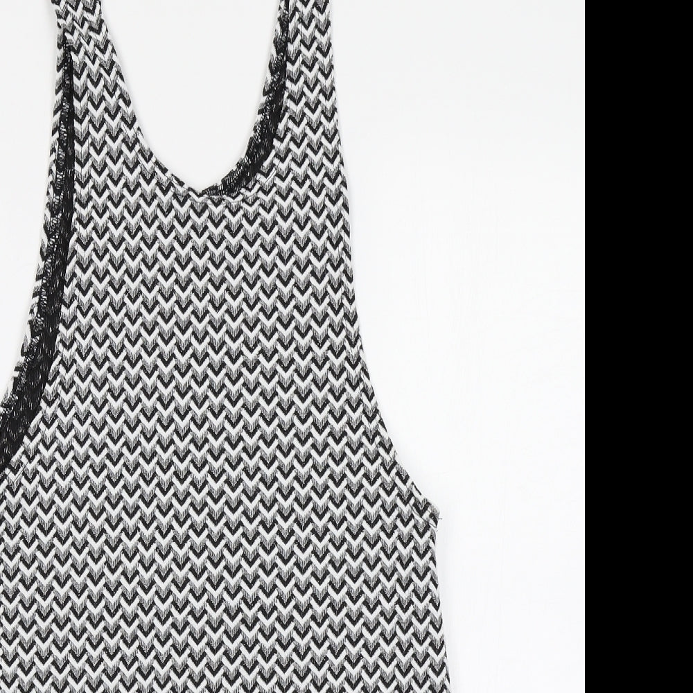 Atmosphere Womens Black Chevron  A-Line  Size 8