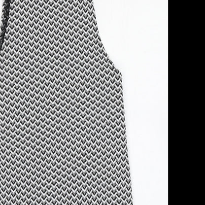 Atmosphere Womens Black Chevron  A-Line  Size 8