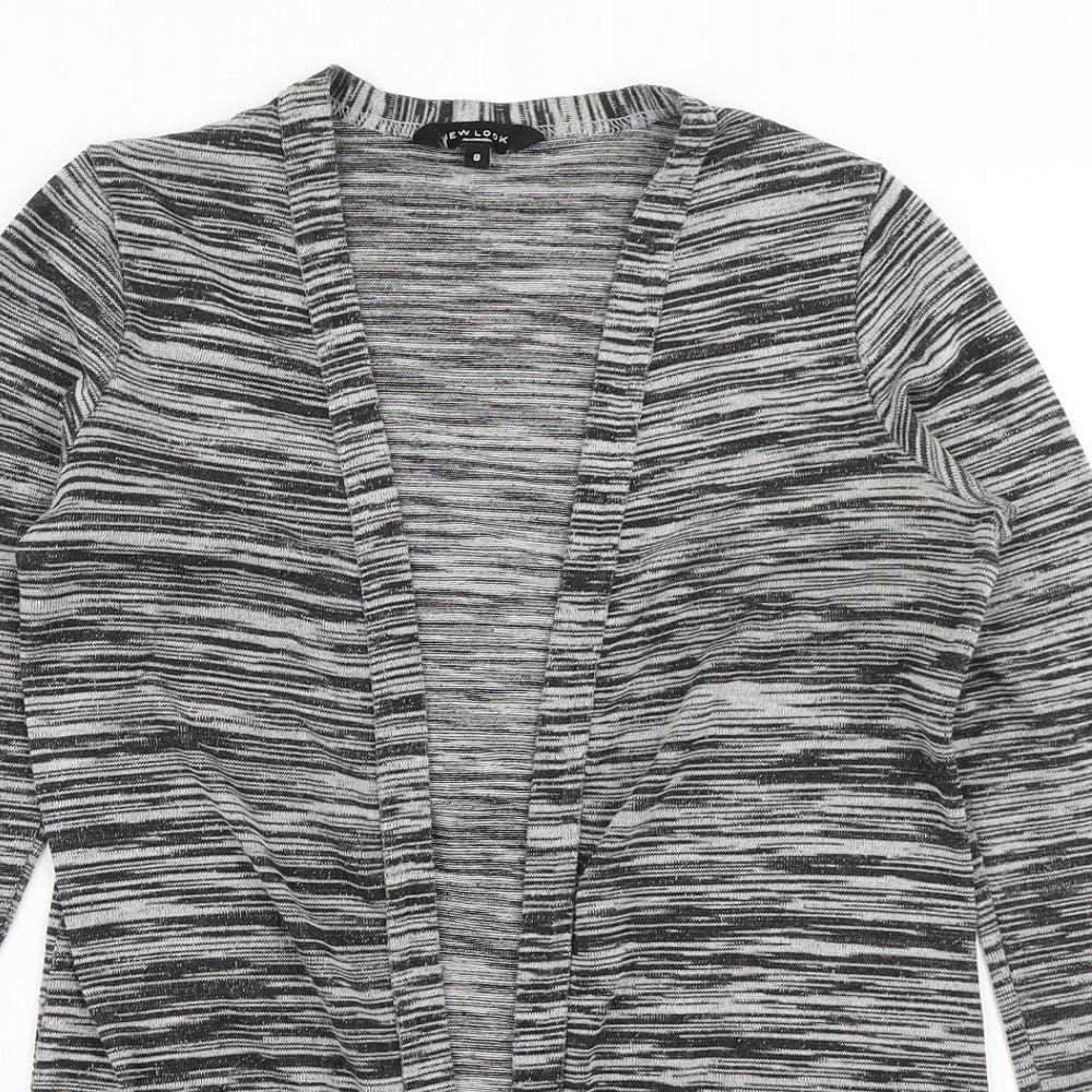 Womens UK Size 8 New Look Grey Cardigan Jumper