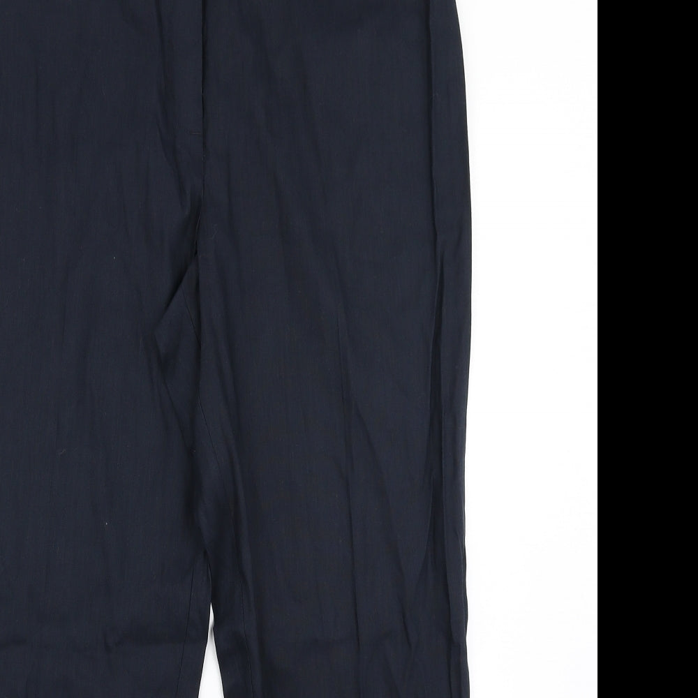 Womens UK Size 16 M&S Collection Regular Fit Dress Pants Blue Trousers