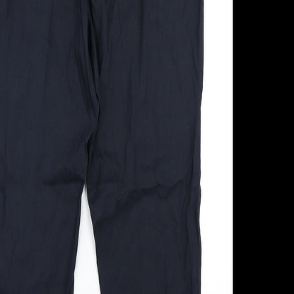 Womens UK Size 16 M&S Collection Regular Fit Dress Pants Blue Trousers