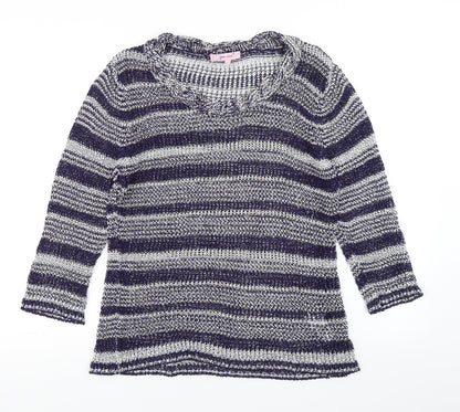 Womens UK Size M Per Una Blue Pullover Jumper
