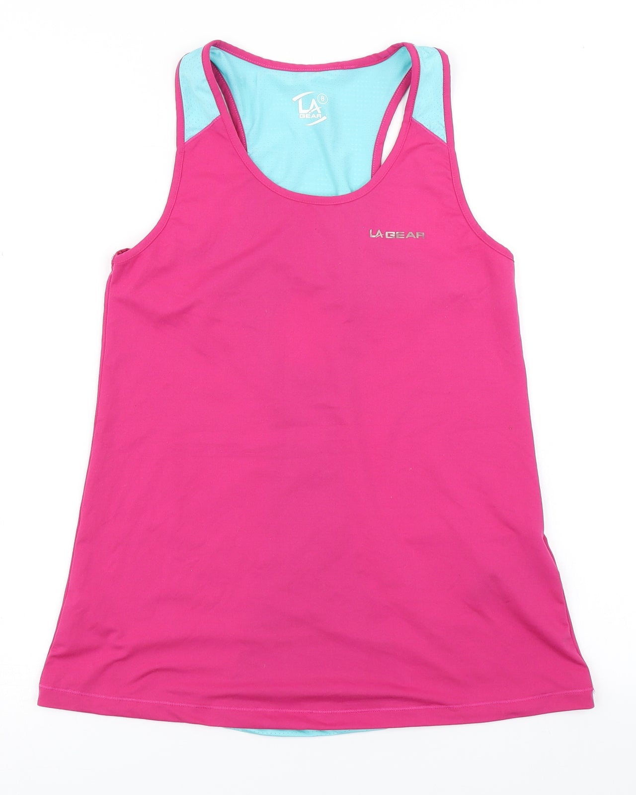 LA Gear Womens Pink Colourblock  Basic Tank Size 8