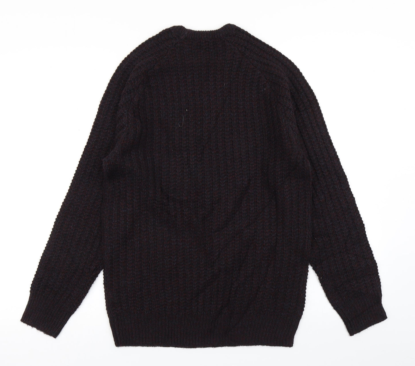 Cedar Wood State Mens Purple  Knit Pullover Jumper Size S