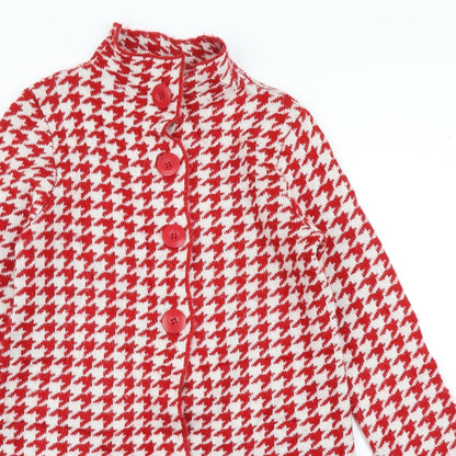 Womens UK Size L Kenar Red Cardigan Jumper