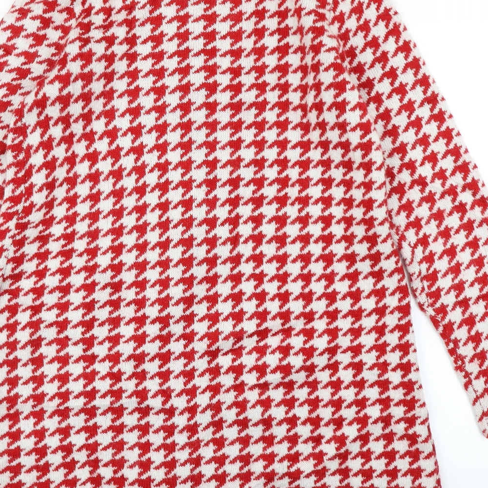 Womens UK Size L Kenar Red Cardigan Jumper