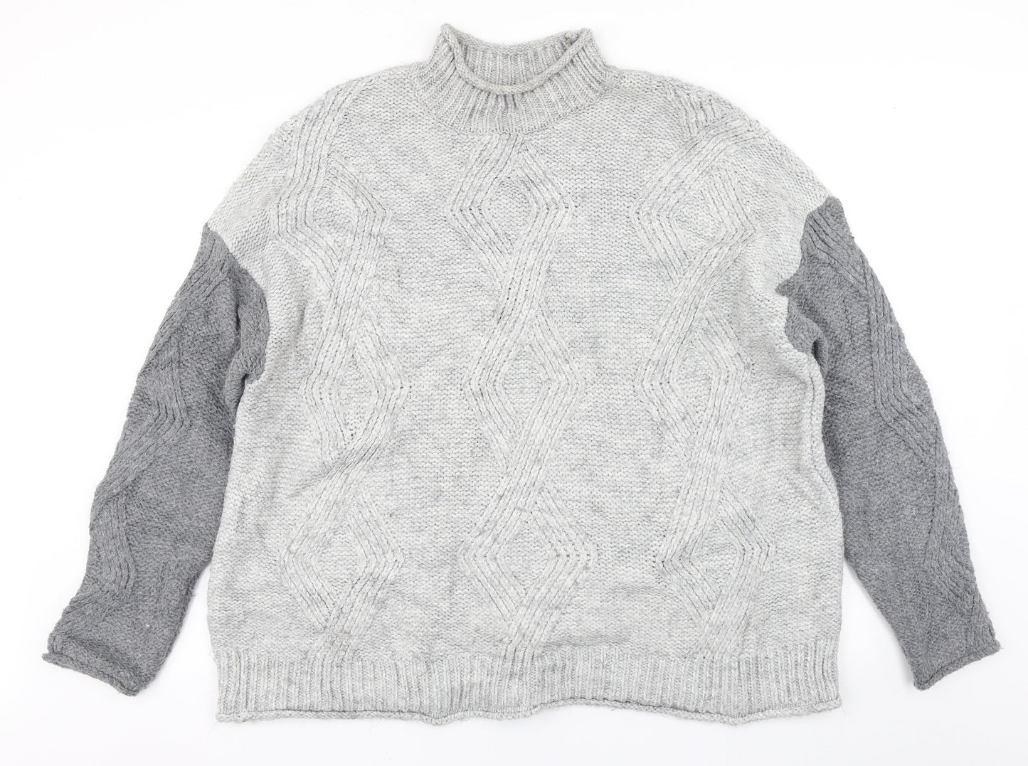 Womens UK Size XL M&S Grey Pullover Jumper