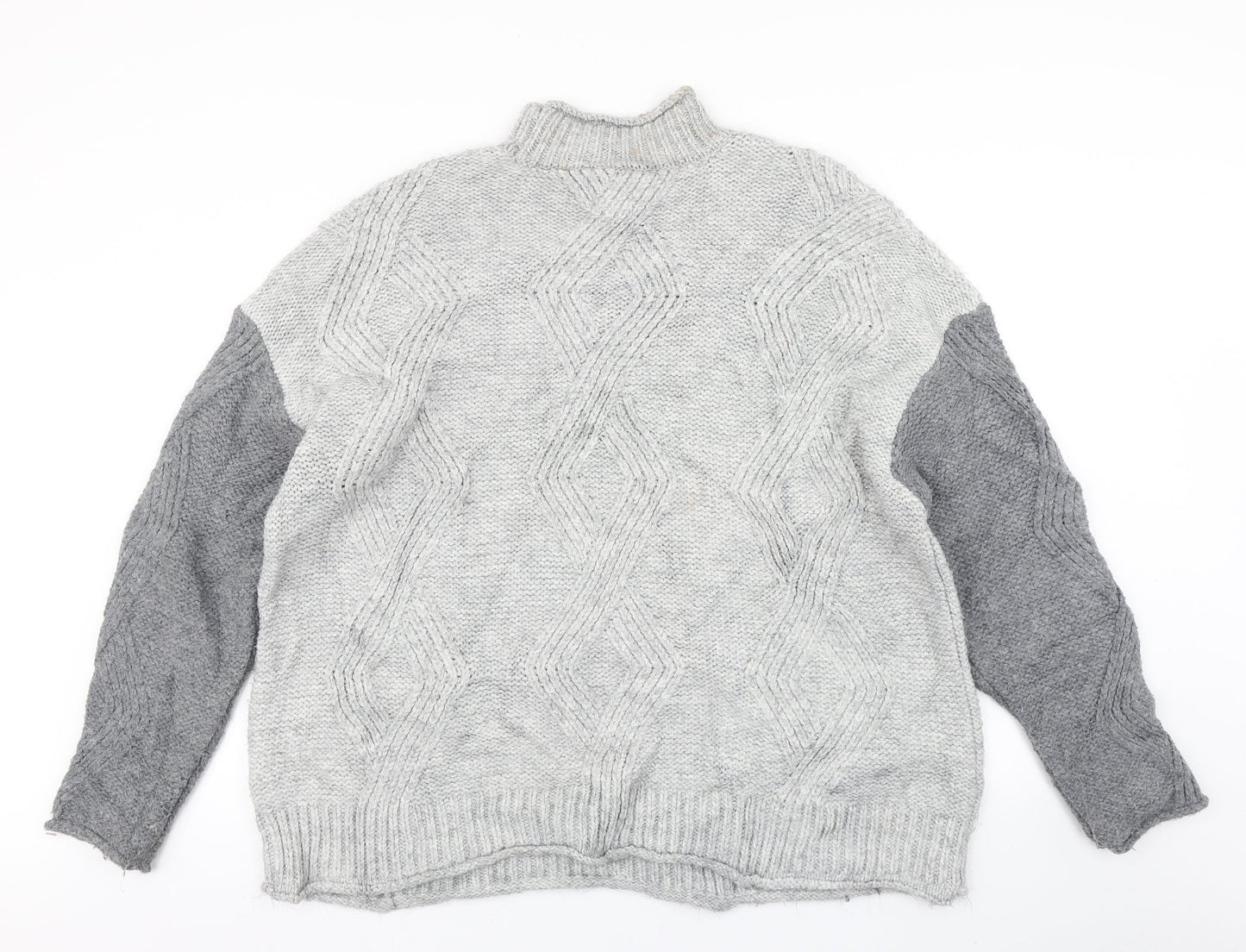 Womens UK Size XL M&S Grey Pullover Jumper
