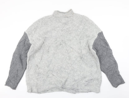 Womens UK Size XL M&S Grey Pullover Jumper