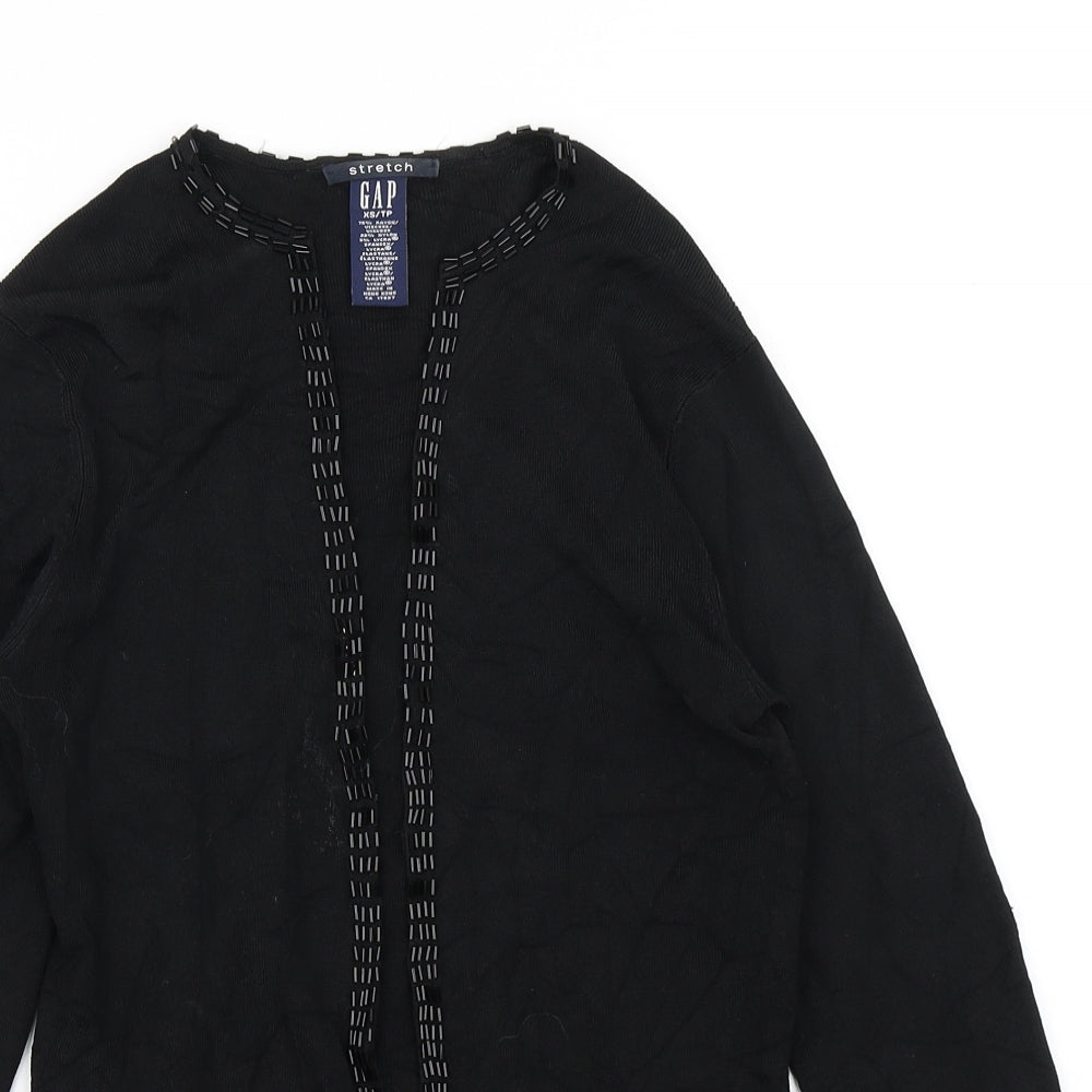 Gap Womens Black  Knit Cardigan Jumper Size XS