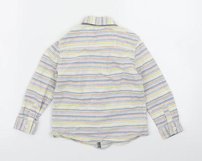Autograph Boys Yellow Striped  Basic Button-Up Size 3-4 Years