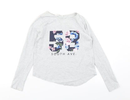 H&M Girls Grey   Basic T-Shirt Size 11-12 Years