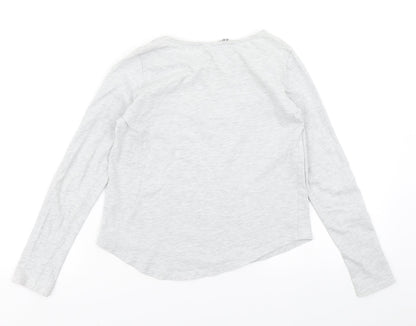 H&M Girls Grey   Basic T-Shirt Size 11-12 Years