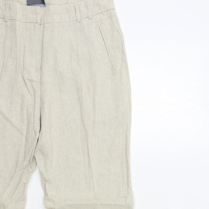Womens UK Size 10 BHS Regular Fit  Beige Trousers