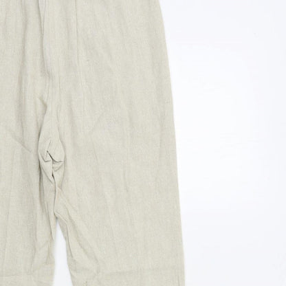 Womens UK Size 10 BHS Regular Fit  Beige Trousers
