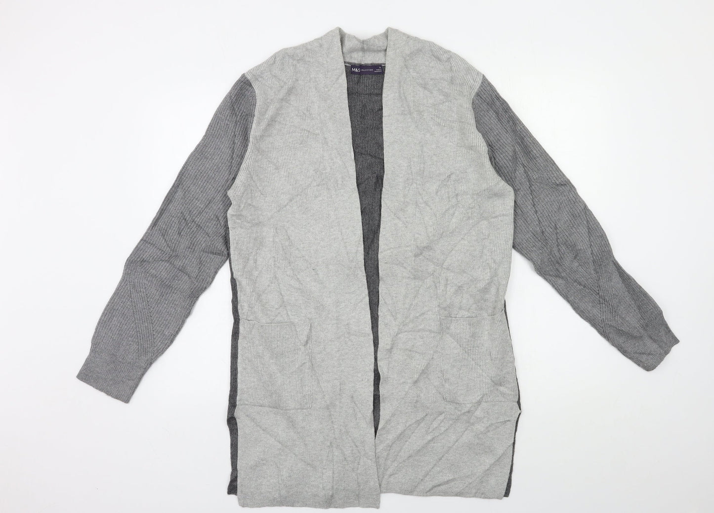 Womens UK Size 12 Marks and Spencer Grey Cardigan Jumper