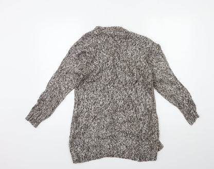 Bershka Womens Brown  Knit Cardigan Jumper Size M