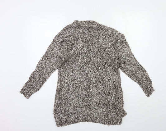 Bershka Womens Brown  Knit Cardigan Jumper Size M