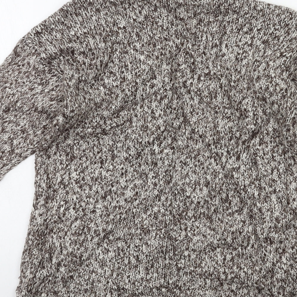 Bershka Womens Brown  Knit Cardigan Jumper Size M