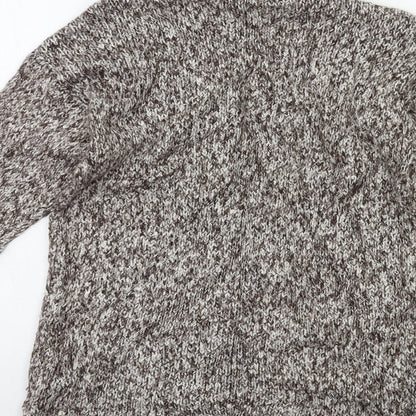 Bershka Womens Brown  Knit Cardigan Jumper Size M