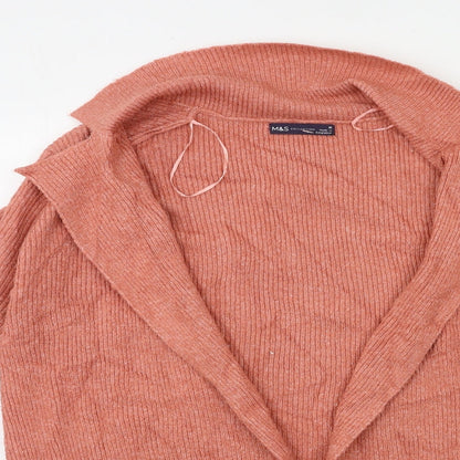 Womens UK Size M Marks and Spencer Pink Cardigan Jumper