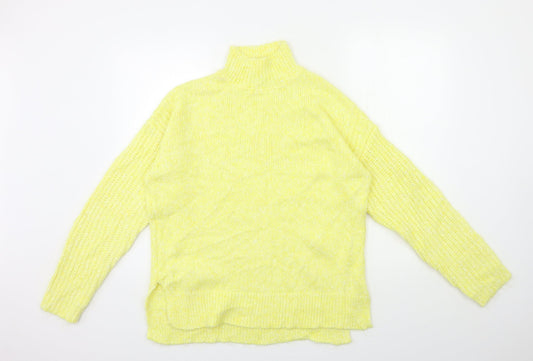 Womens UK Size M Marks and Spencer Yellow Pullover Jumper