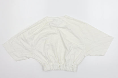 Womens UK Size M Diadora White Basic T-Shirt