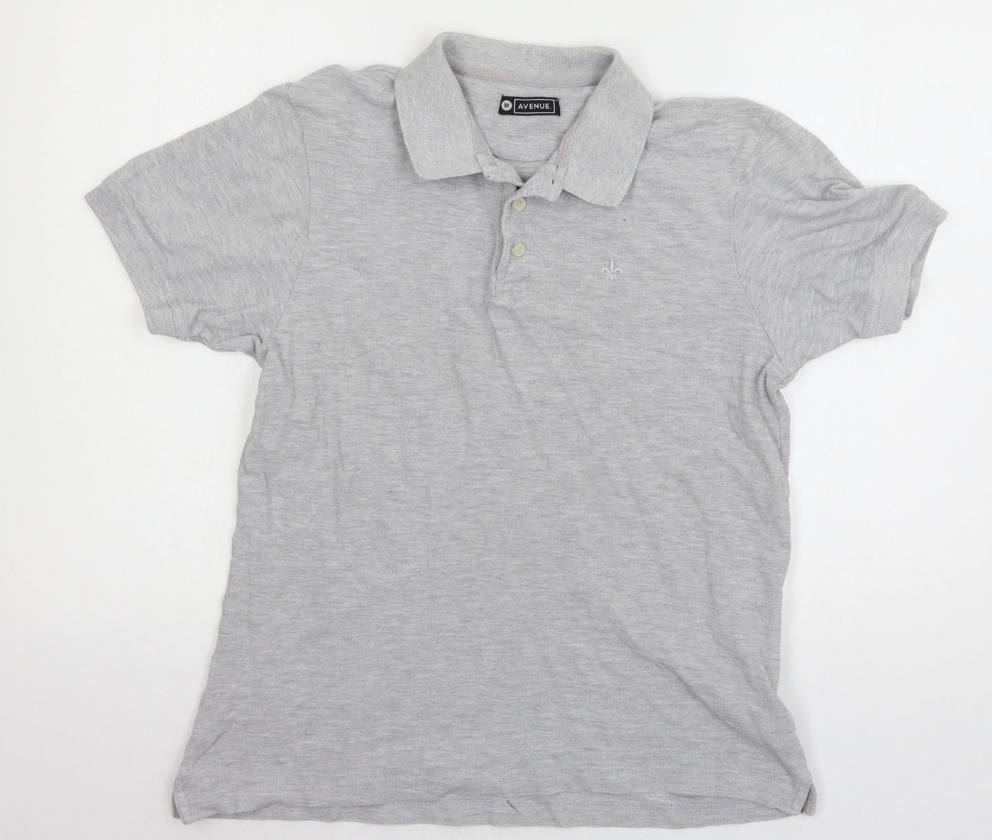 Avenue Mens Grey  Jersey  T-Shirt Size M