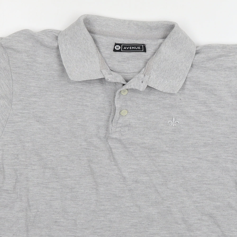 Avenue Mens Grey  Jersey  T-Shirt Size M