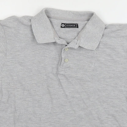 Avenue Mens Grey  Jersey  T-Shirt Size M