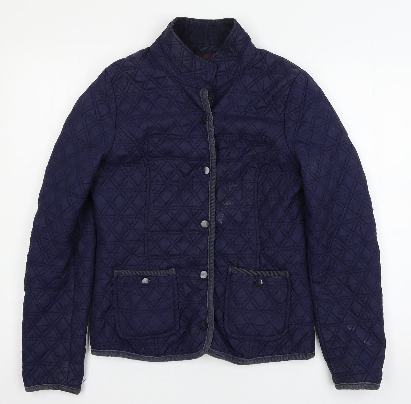 Denim & Co. Womens Blue   Jacket Coat Size 10