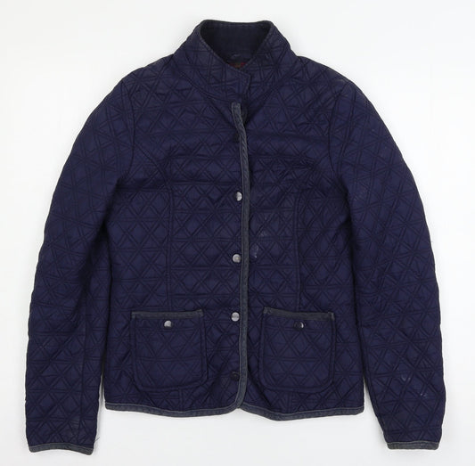 Denim & Co. Womens Blue   Jacket Coat Size 10