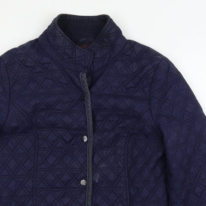 Denim & Co. Womens Blue   Jacket Coat Size 10